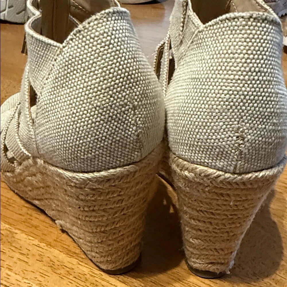 Target Women's Beige Espadrille Sandals with Zipper